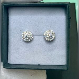 🆕 Luxury Moissanite Earrings .28ct wt sterling silver screw back